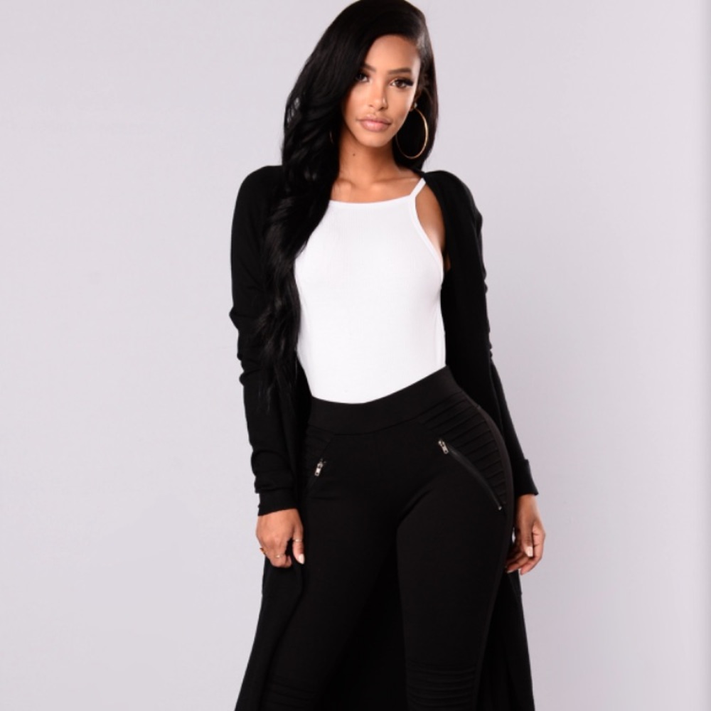 Long Black Cardigan
